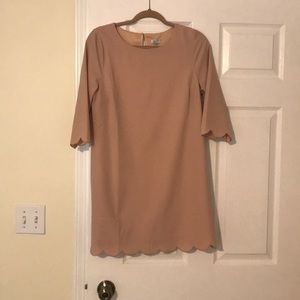 pink scalloped dress